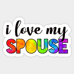 I love my spouse. Sticker